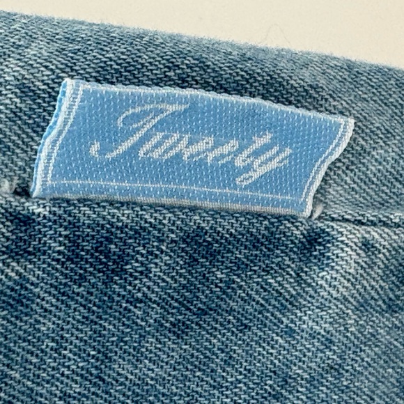 Vintage 2000 Looney Tunes Tweety Bird Denim Button Up Shirt Women 14/16W - Picture 8 of 13